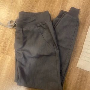 Good condition FIGS womens Zamora gray joggers size SP